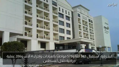 الشرقية: استقبال 348 ألفًا و578 مواطنًا بالعيادات وإجراء 4 آلاف و286 عملية جراحية خلال أغسطس