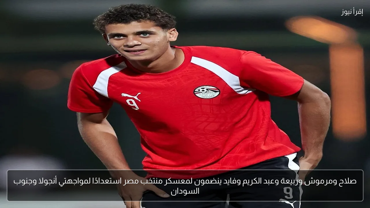 صلاح ومرموش وربيعة وعبد الكريم وفايد ينضمون لمعسكر منتخب مصر استعدادًا لمواجهتي أنجولا وجنوب السودان