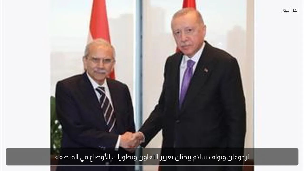 أردوغان ونواف سلام يبحثان تعزيز التعاون وتطورات الأوضاع في المنطقة