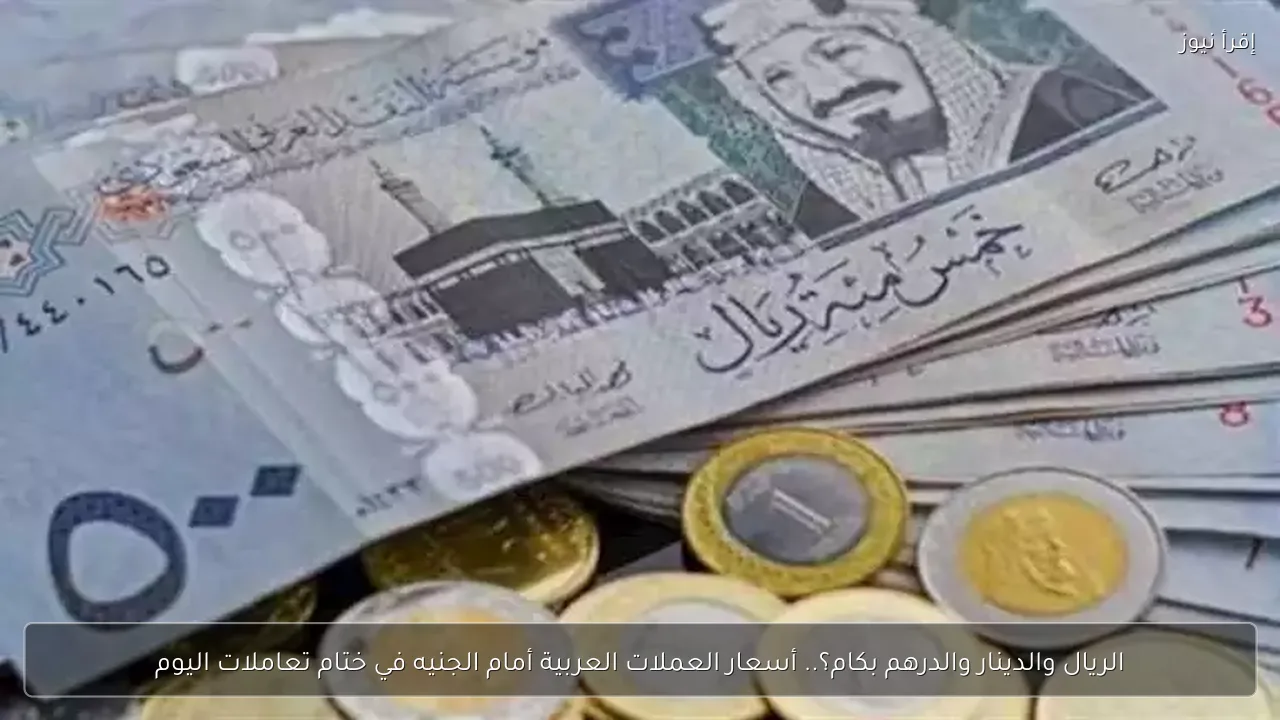 الريال والدينار والدرهم بكام؟.. أسعار العملات العربية أمام الجنيه في ختام تعاملات اليوم