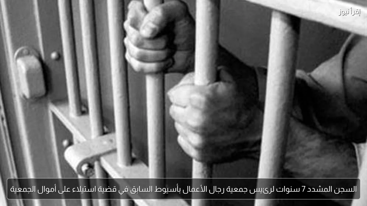 السجن المشدد 7 سنوات لرئيس جمعية رجال الأعمال بأسيوط السابق في قضية استيلاء على أموال الجمعية