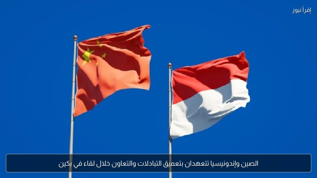 الصين وإندونيسيا تتعهدان بتعميق التبادلات والتعاون خلال لقاء في بكين