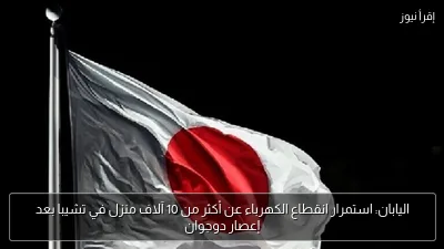 اليابان: استمرار انقطاع الكهرباء عن أكثر من 10 آلاف منزل في تشيبا بعد إعصار دوجوان