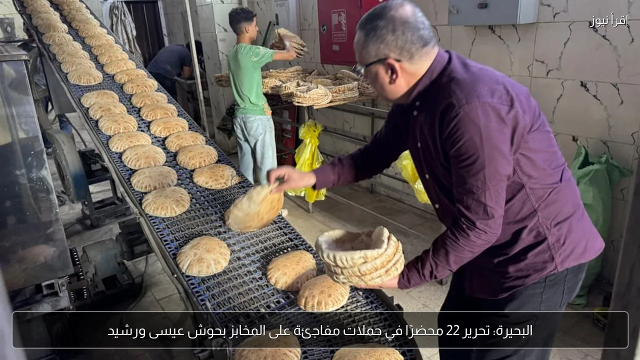 البحيرة: تحرير 22 محضرًا في حملات مفاجئة على المخابز بحوش عيسى ورشيد