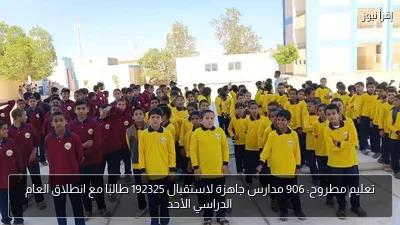 تعليم مطروح: 906 مدارس جاهزة لاستقبال 192325 طالبًا مع انطلاق العام الدراسي الأحد