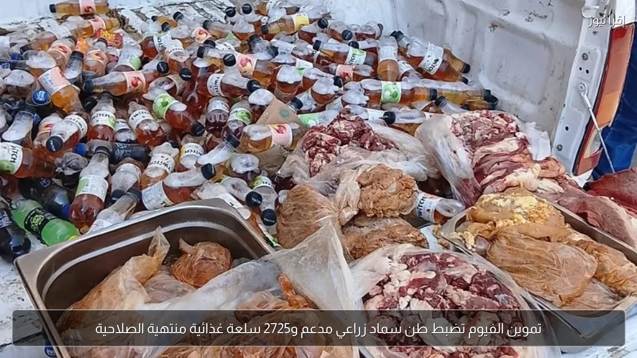 تموين الفيوم تضبط طن سماد زراعي مدعم و2725 سلعة غذائية منتهية الصلاحية