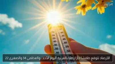 الأرصاد تتوقع طقسًا حارًا رطبًا بالغربية اليوم الأحد.. والعظمى 34 والصغرى 22