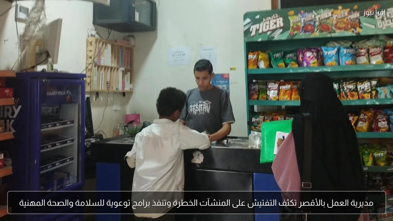 مديرية العمل بالأقصر تكثف التفتيش على المنشآت الخطرة وتنفذ برامج توعوية للسلامة والصحة المهنية