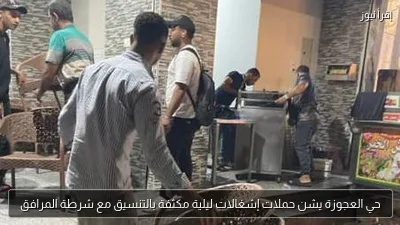 حي العجوزة يشن حملات إشغالات ليلية مكثفة بالتنسيق مع شرطة المرافق