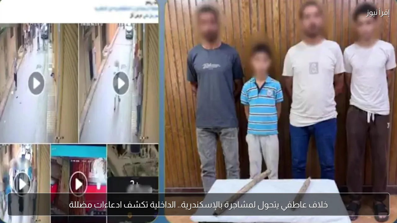 خلاف عاطفي يتحول لمشاجرة بالإسكندرية.. الداخلية تكشف ادعاءات مضللة