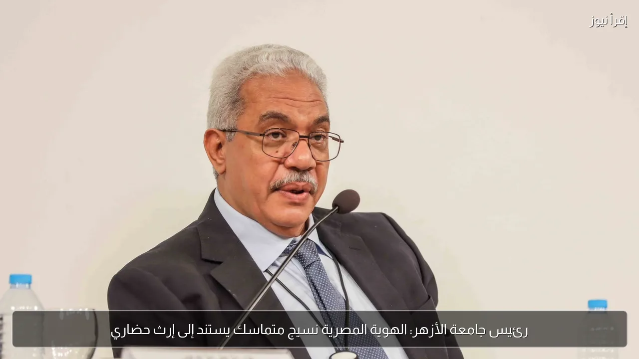 رئيس جامعة الأزهر: الهوية المصرية نسيج متماسك يستند إلى إرث حضاري