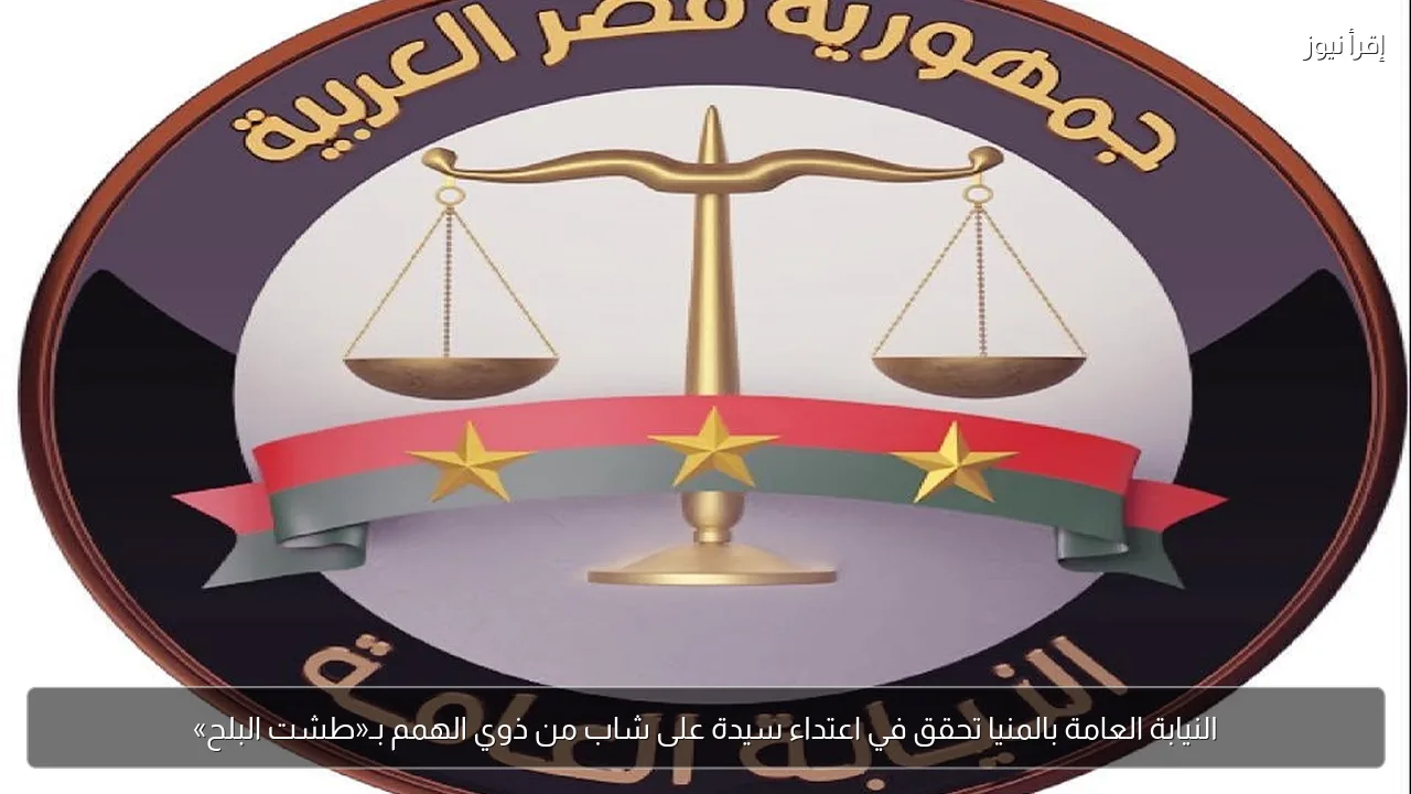 النيابة العامة بالمنيا تحقق في اعتداء سيدة على شاب من ذوي الهمم بـ«طشت البلح»