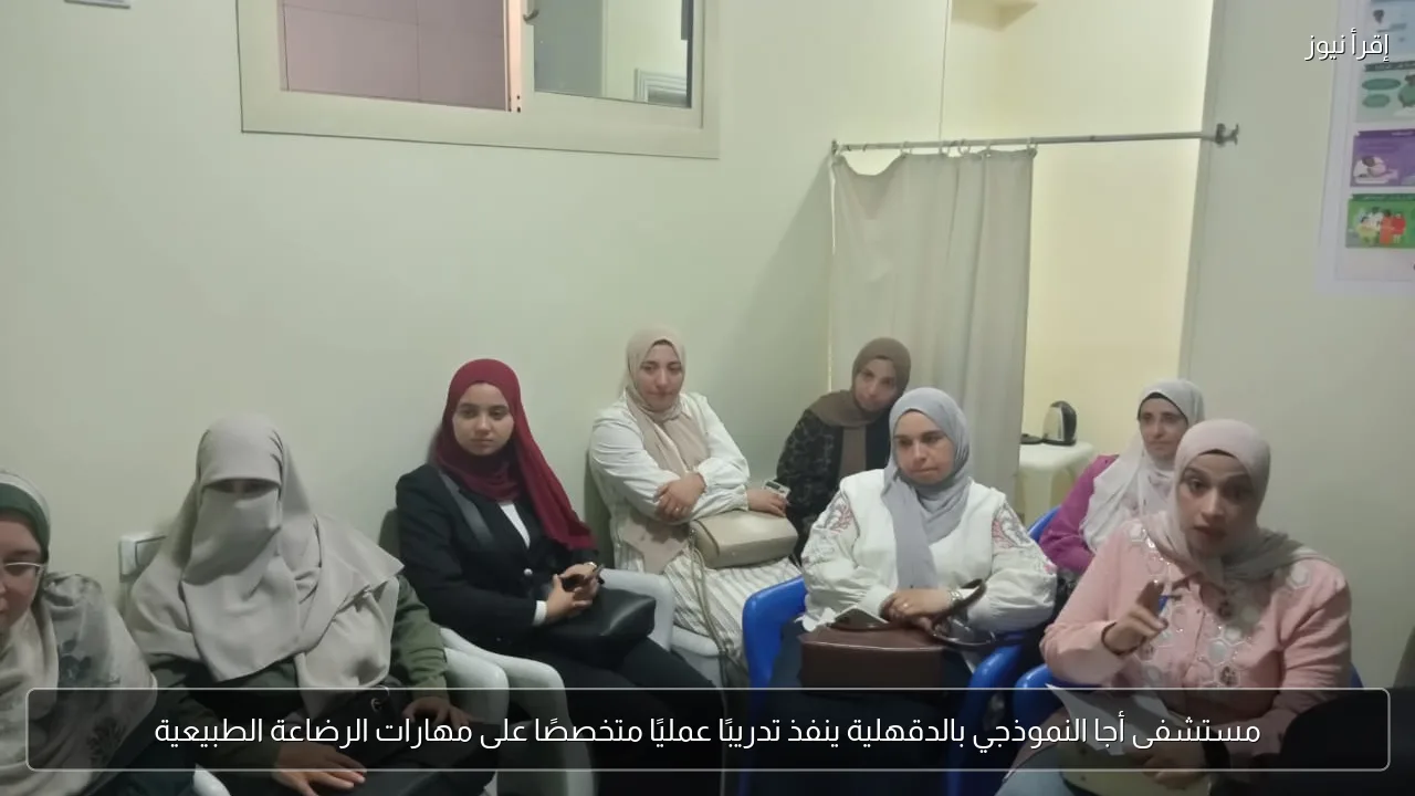 مستشفى أجا النموذجي بالدقهلية ينفذ تدريبًا عمليًا متخصصًا على مهارات الرضاعة الطبيعية