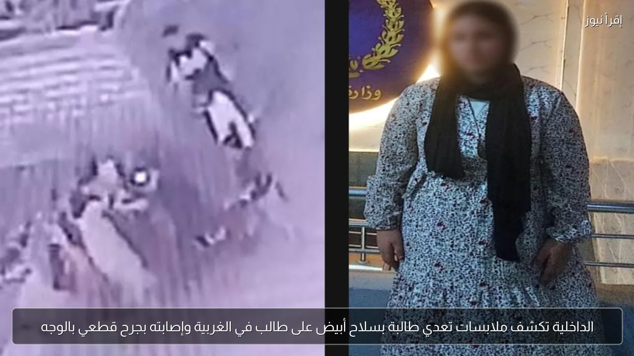 الداخلية تكشف ملابسات تعدي طالبة بسلاح أبيض على طالب في الغربية وإصابته بجرح قطعي بالوجه
