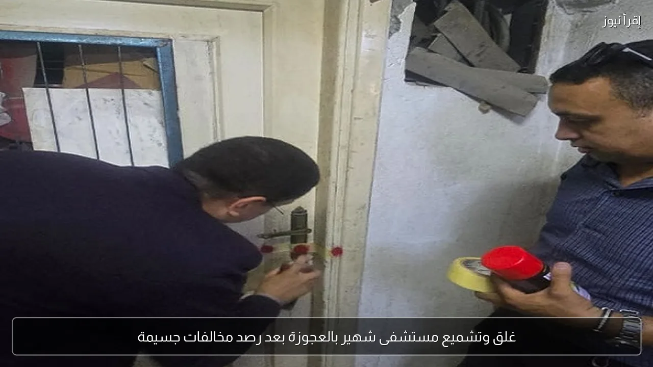 غلق وتشميع مستشفى شهير بالعجوزة بعد رصد مخالفات جسيمة