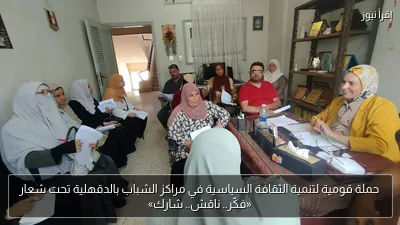 حملة قومية لتنمية الثقافة السياسية في مراكز الشباب بالدقهلية تحت شعار «فكّر.. ناقش.. شارك»