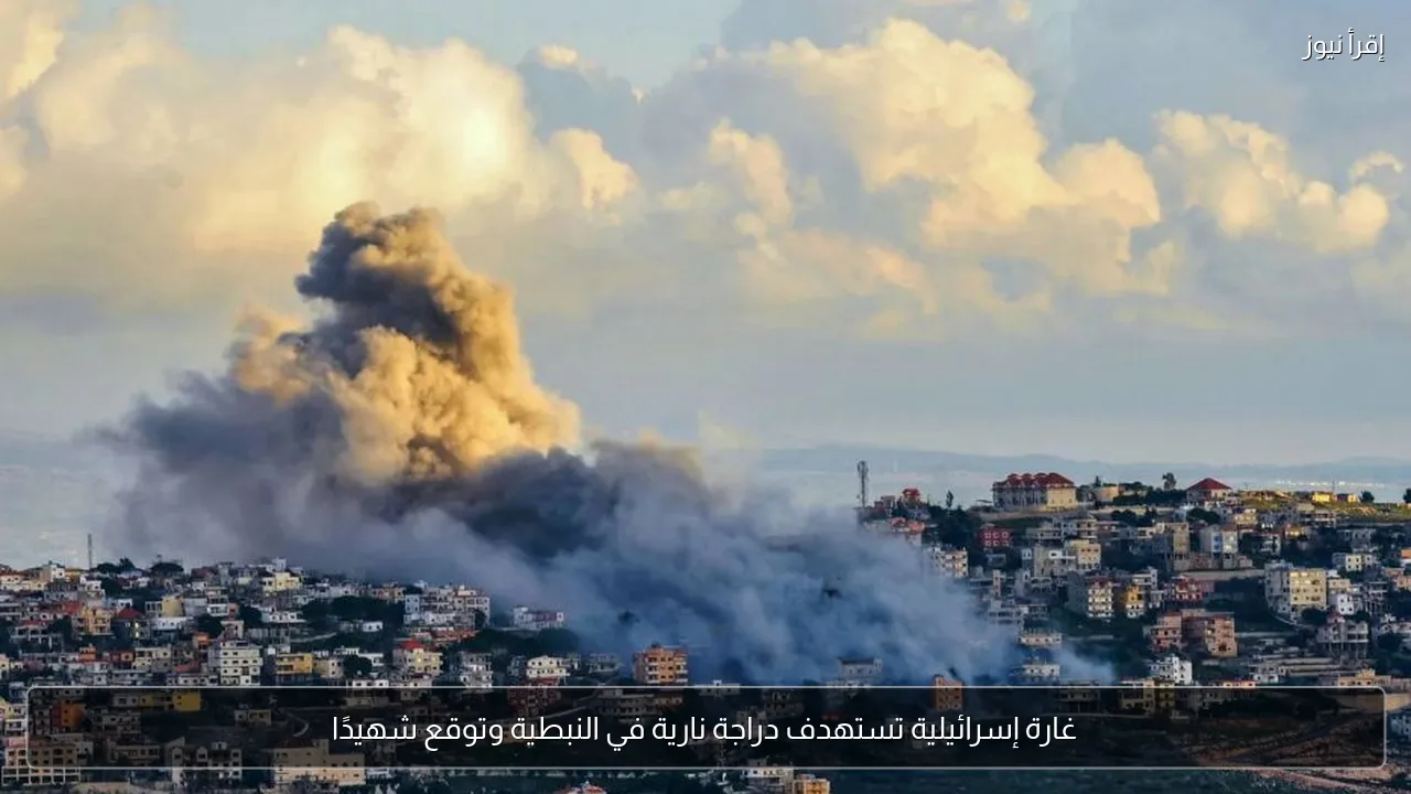غارة إسرائيلية تستهدف دراجة نارية في النبطية وتوقع شهيدًا
