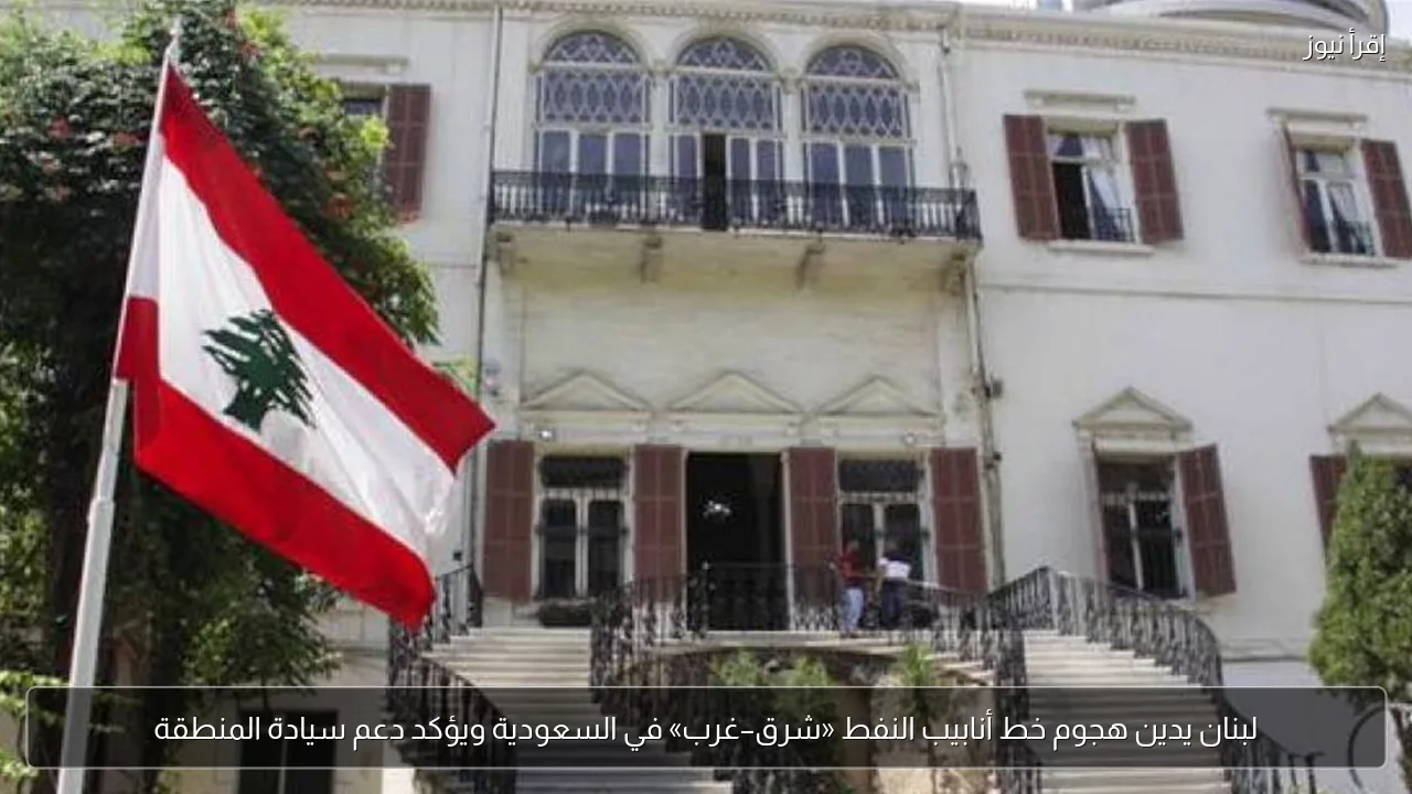 لبنان يدين هجوم خط أنابيب النفط «شرق–غرب» في السعودية ويؤكد دعم سيادة المنطقة