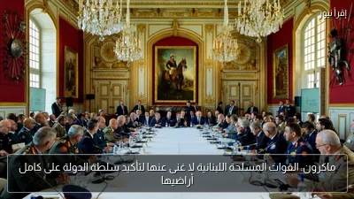 ماكرون: القوات المسلحة اللبنانية لا غنى عنها لتأكيد سلطة الدولة على كامل أراضيها