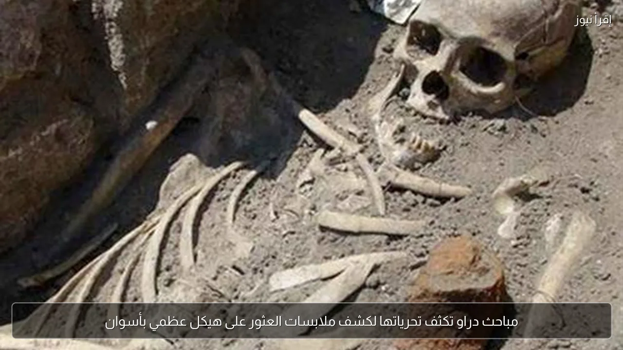 مباحث دراو تكثف تحرياتها لكشف ملابسات العثور على هيكل عظمي بأسوان
