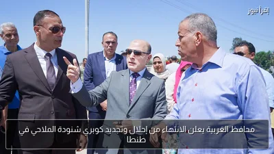 محافظ الغربية يعلن الانتهاء من إحلال وتجديد كوبري شنودة الملاحي في طنطا