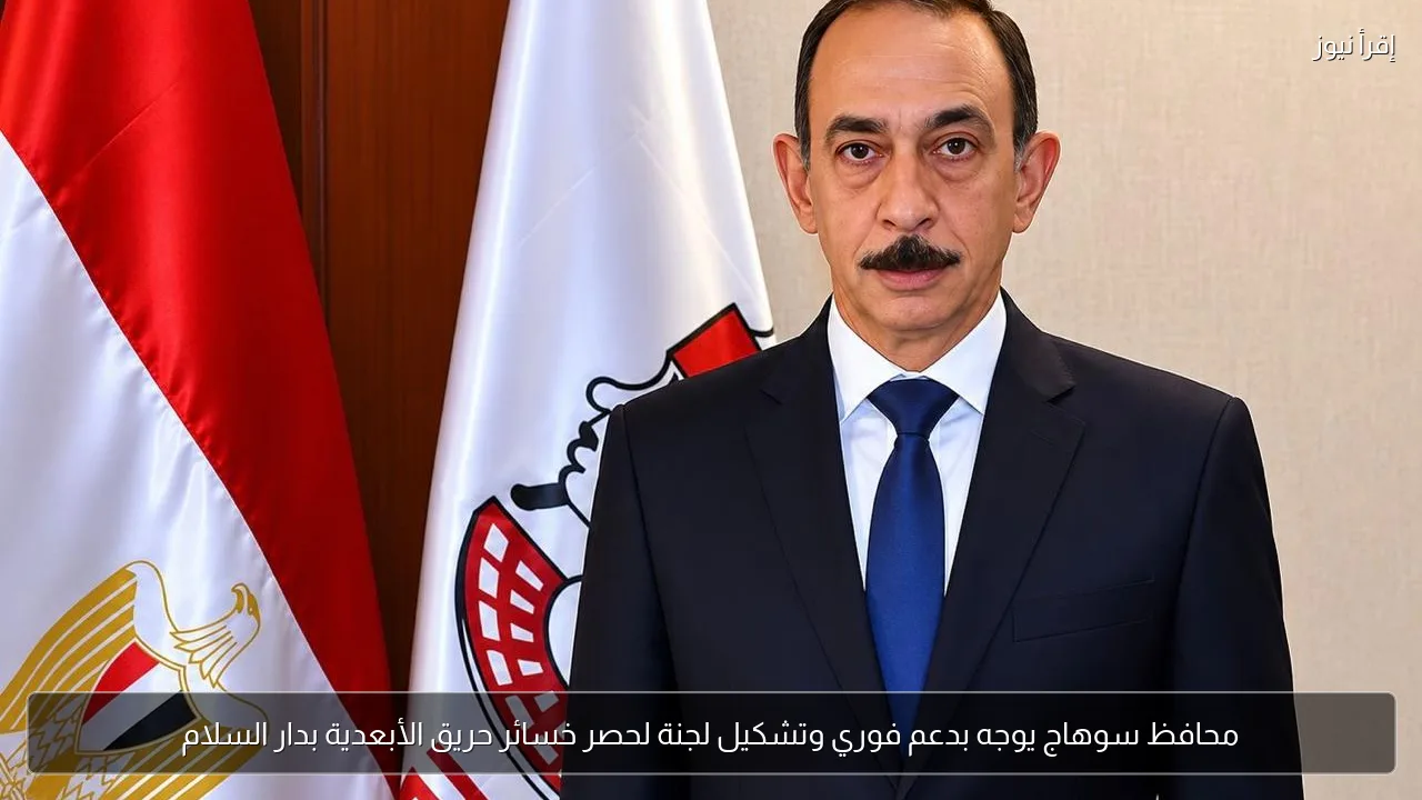 محافظ سوهاج يوجه بدعم فوري وتشكيل لجنة لحصر خسائر حريق الأبعدية بدار السلام