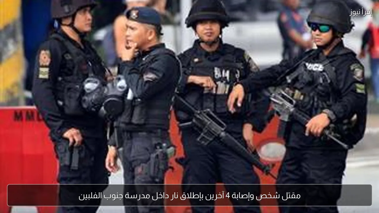 مقتل شخص وإصابة 4 آخرين بإطلاق نار داخل مدرسة جنوب الفلبين