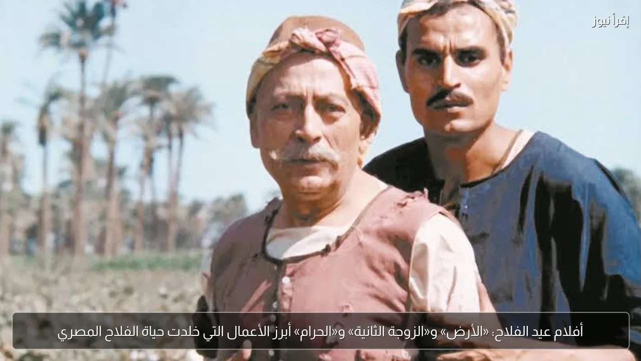 أفلام عيد الفلاح: «الأرض» و«الزوجة الثانية» و«الحرام» أبرز الأعمال التي خلدت حياة الفلاح المصري