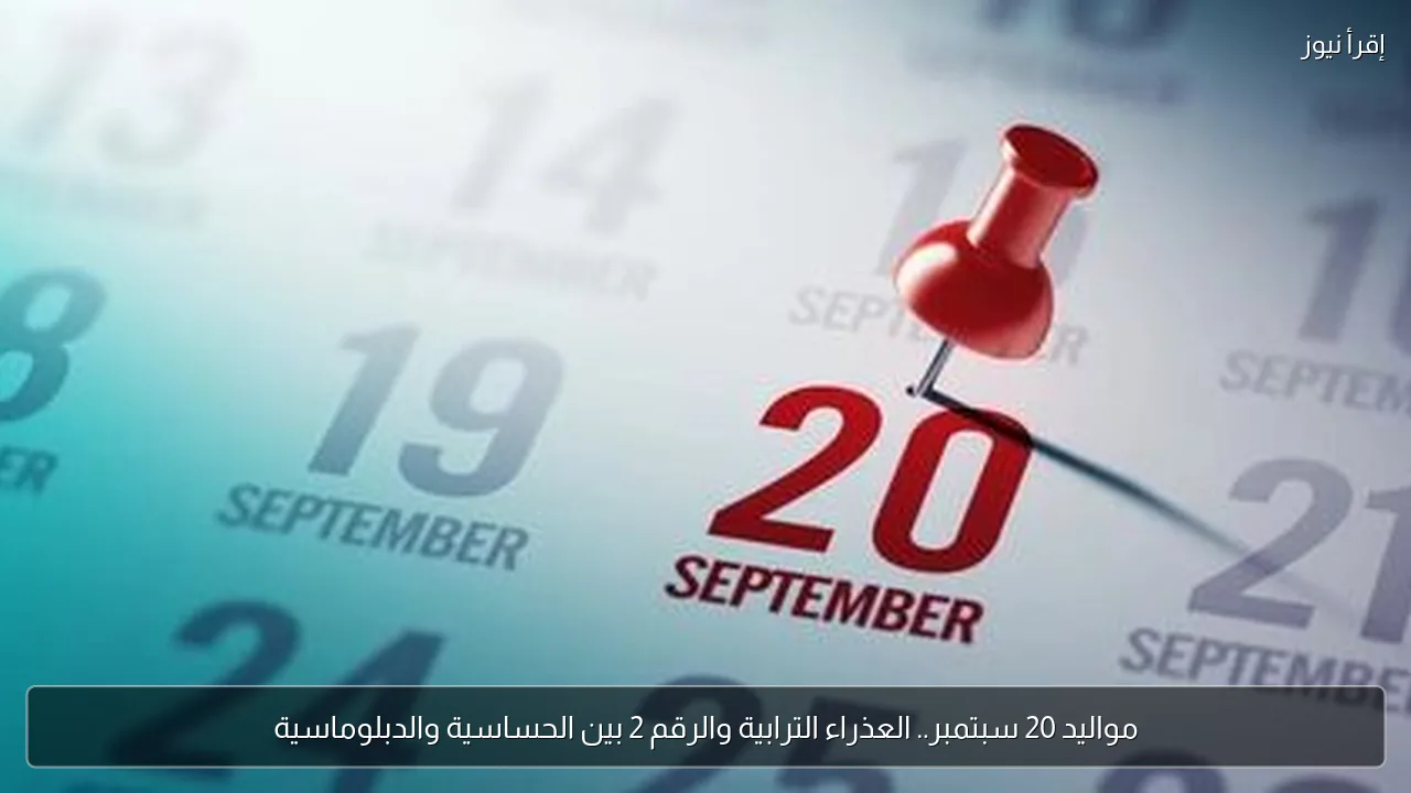 مواليد 20 سبتمبر.. العذراء الترابية والرقم 2 بين الحساسية والدبلوماسية