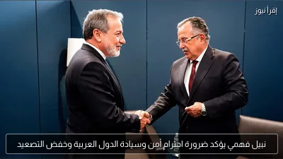 نبيل فهمي يؤكد ضرورة احترام أمن وسيادة الدول العربية وخفض التصعيد