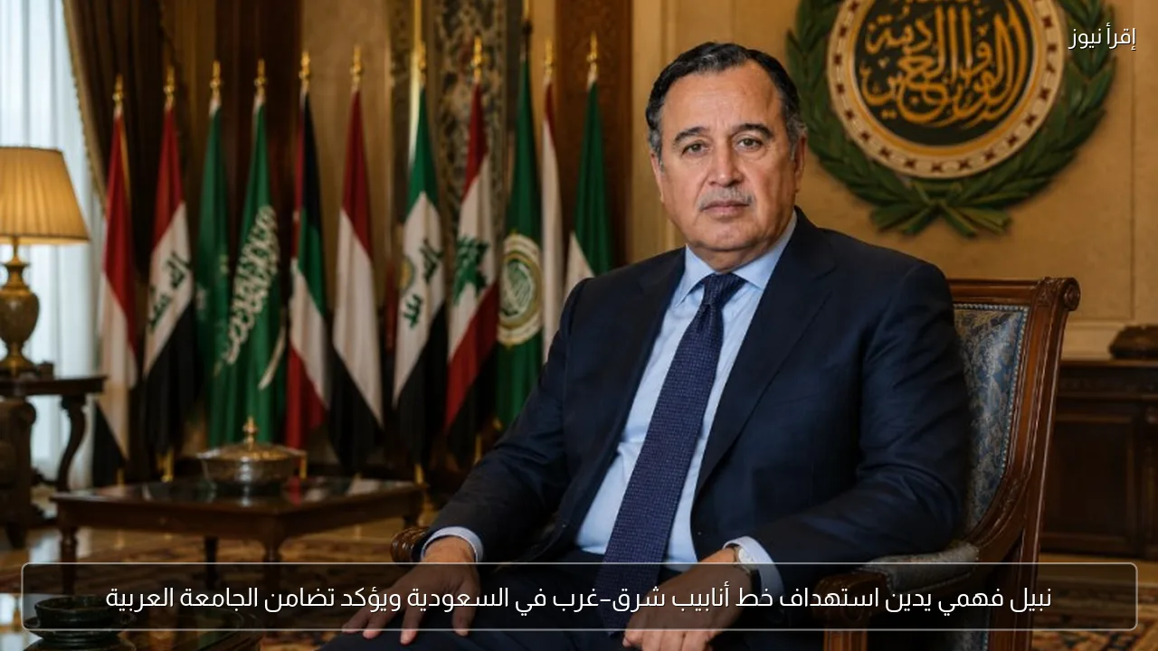 نبيل فهمي يدين استهداف خط أنابيب شرق–غرب في السعودية ويؤكد تضامن الجامعة العربية