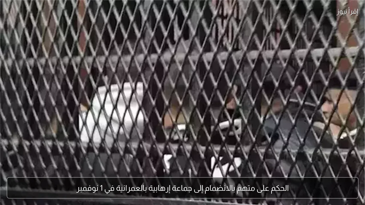 الحكم على متهم بالانضمام إلى جماعة إرهابية بالعمرانية في 1 نوفمبر