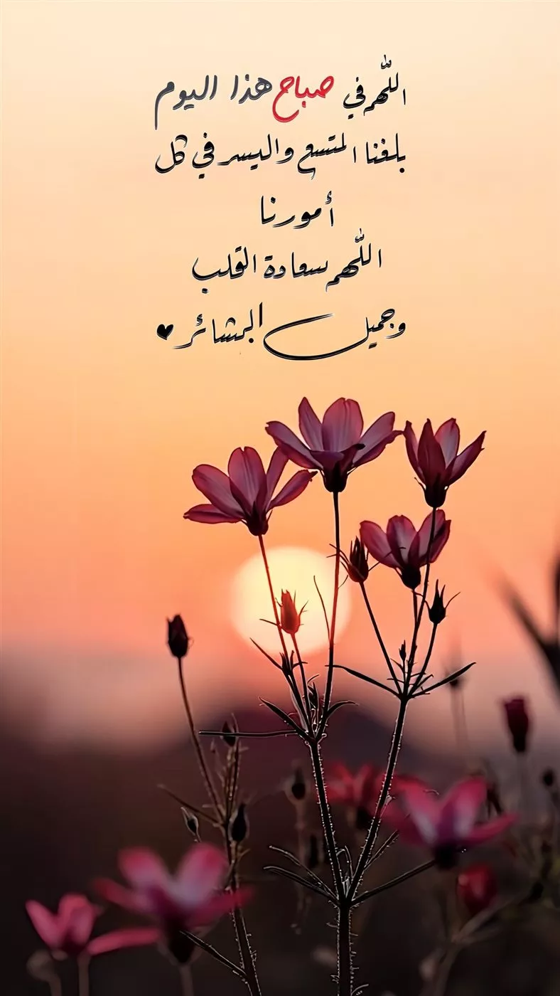 صور ودعاء صباح الخير