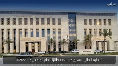التعليم العالي: تنسيق 1,130,167 طالبًا للعام الجامعي 2026/2027