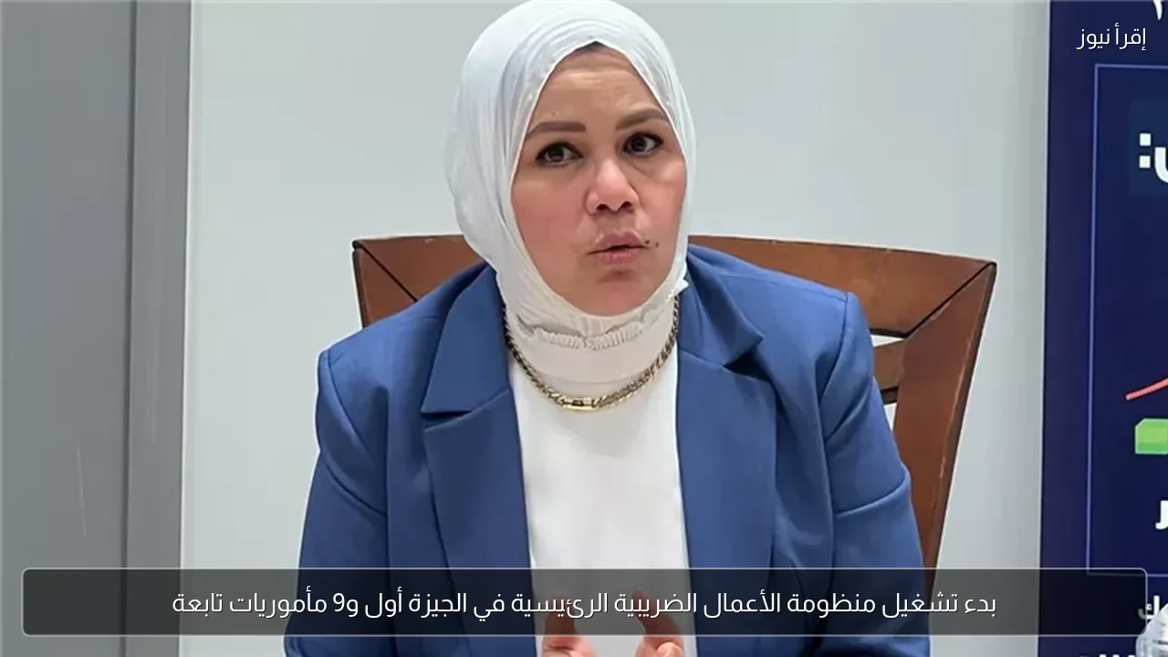 بدء تشغيل منظومة الأعمال الضريبية الرئيسية في الجيزة أول و9 مأموريات تابعة