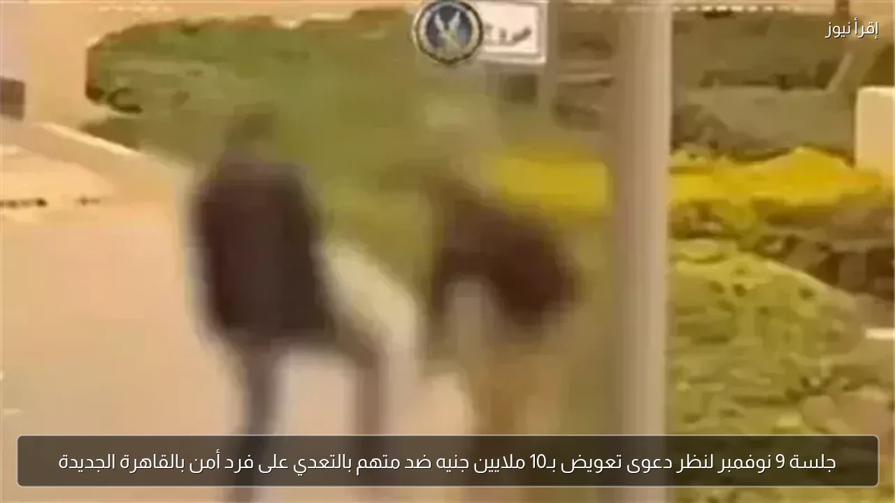 جلسة 9 نوفمبر لنظر دعوى تعويض بـ10 ملايين جنيه ضد متهم بالتعدي على فرد أمن بالقاهرة الجديدة