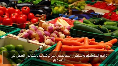 تراجع الطماطم واستقرار البطاطس مع توقعات بانخفاض البصل في الأسواق