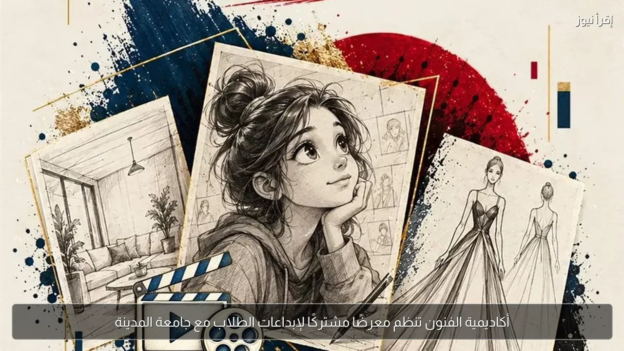 أكاديمية الفنون تنظم معرضًا مشتركًا لإبداعات الطلاب مع جامعة المدينة