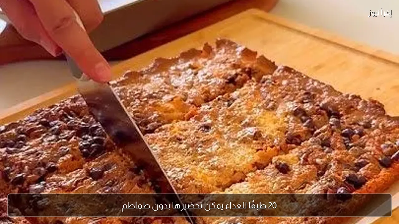 20 طبقًا للغداء يمكن تحضيرها بدون طماطم