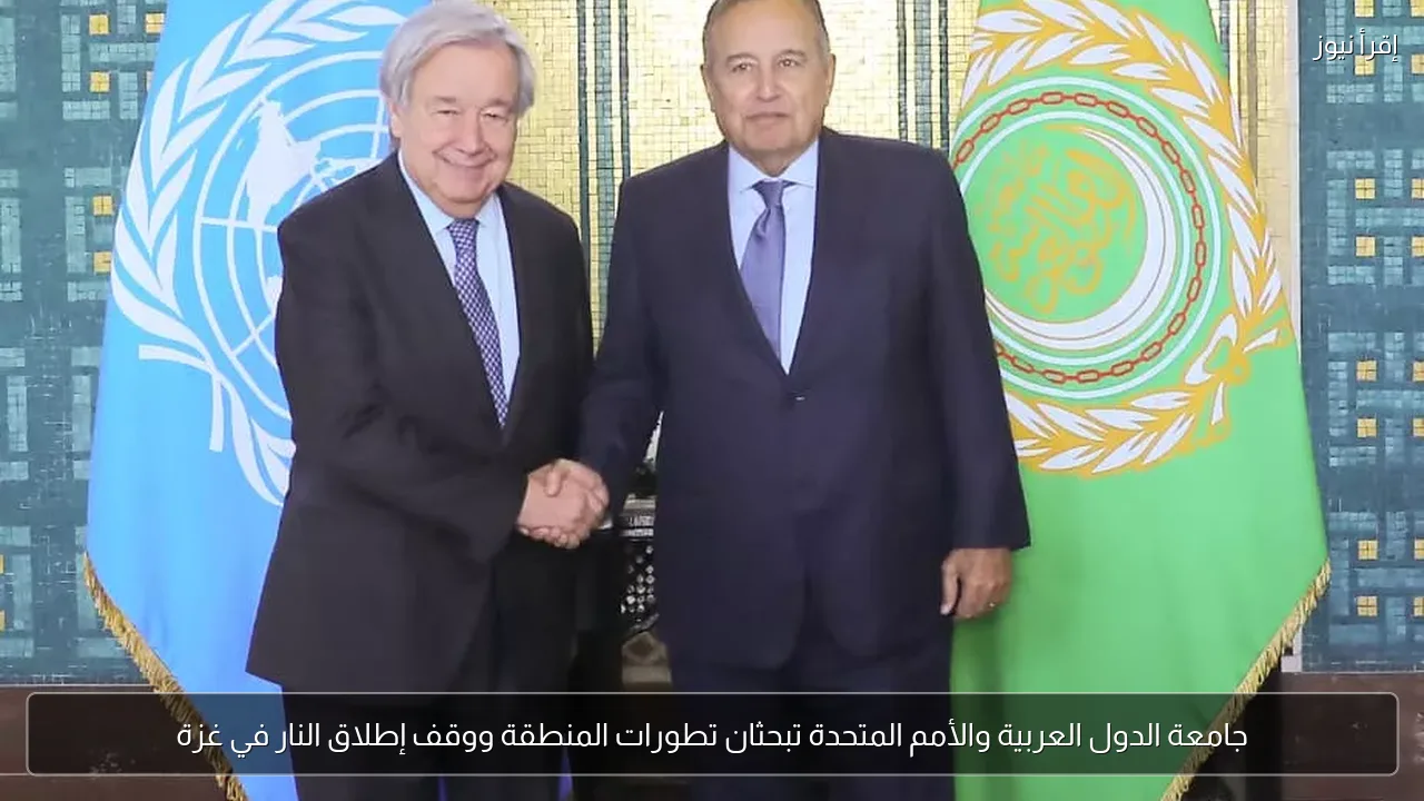 جامعة الدول العربية والأمم المتحدة تبحثان تطورات المنطقة ووقف إطلاق النار في غزة