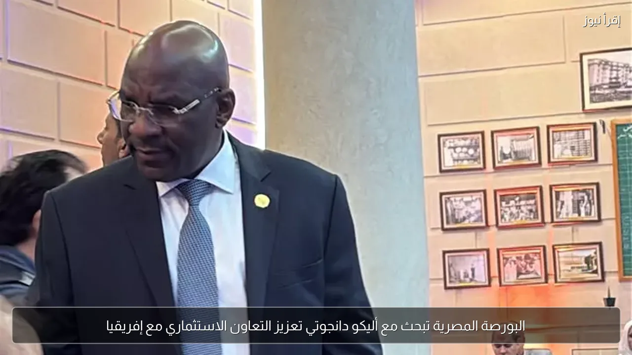 البورصة المصرية تبحث مع أليكو دانجوتي تعزيز التعاون الاستثماري مع إفريقيا