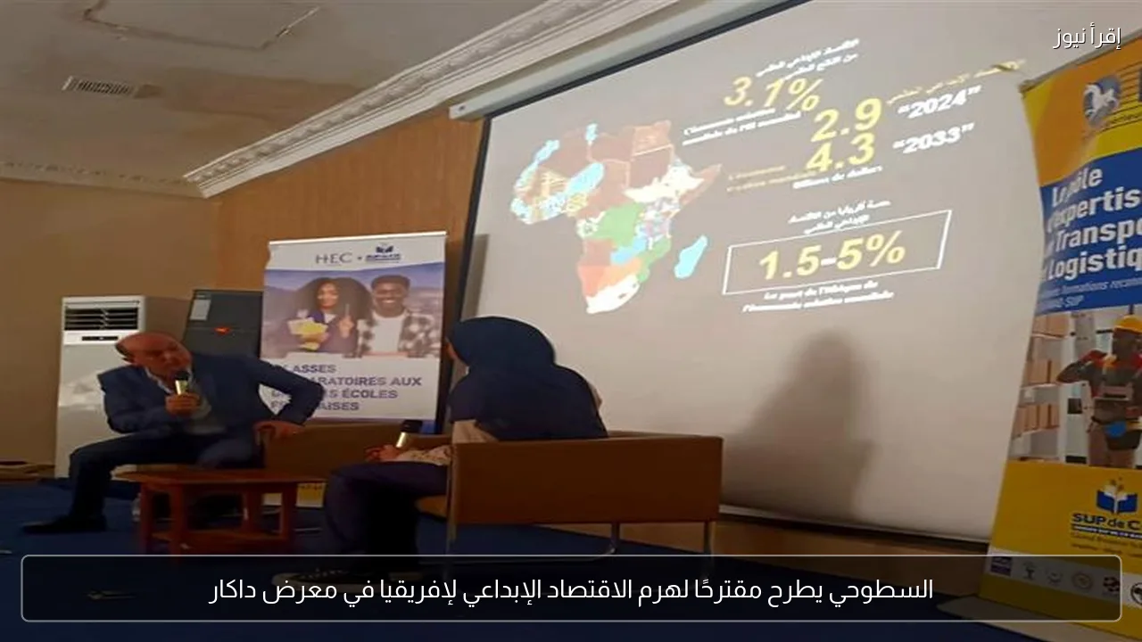 السطوحي يطرح مقترحًا لهرم الاقتصاد الإبداعي لإفريقيا في معرض داكار