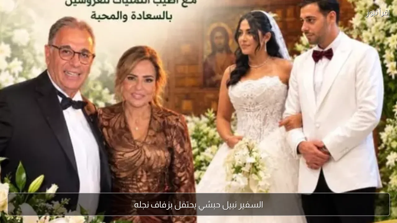 السفير نبيل حبشي يحتفل بزفاف نجله