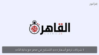 3 شركات ترفع أسعار حديد التسليح في مصر مع بداية الأحد