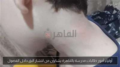 أولياء أمور طالبات مدرسة بالقاهرة يشكون من انتشار البق داخل الفصول