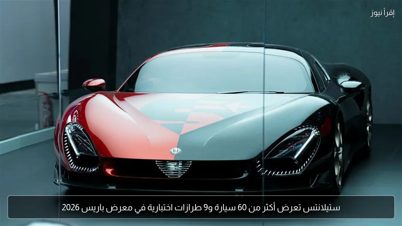 ستيلانتس تعرض أكثر من 60 سيارة و9 طرازات اختبارية في معرض باريس 2026