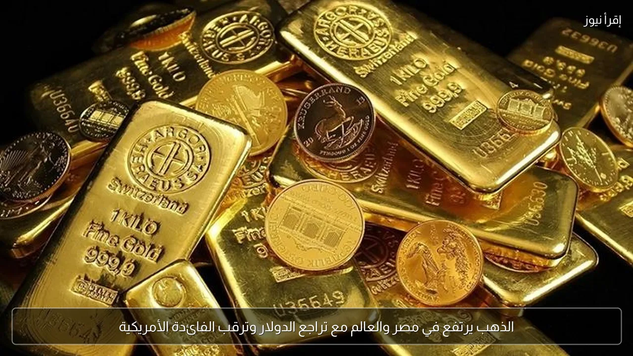 الذهب يرتفع في مصر والعالم مع تراجع الدولار وترقب الفائدة الأمريكية