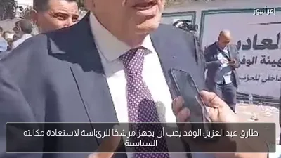 طارق عبد العزيز: الوفد يجب أن يجهز مرشحًا للرئاسة لاستعادة مكانته السياسية