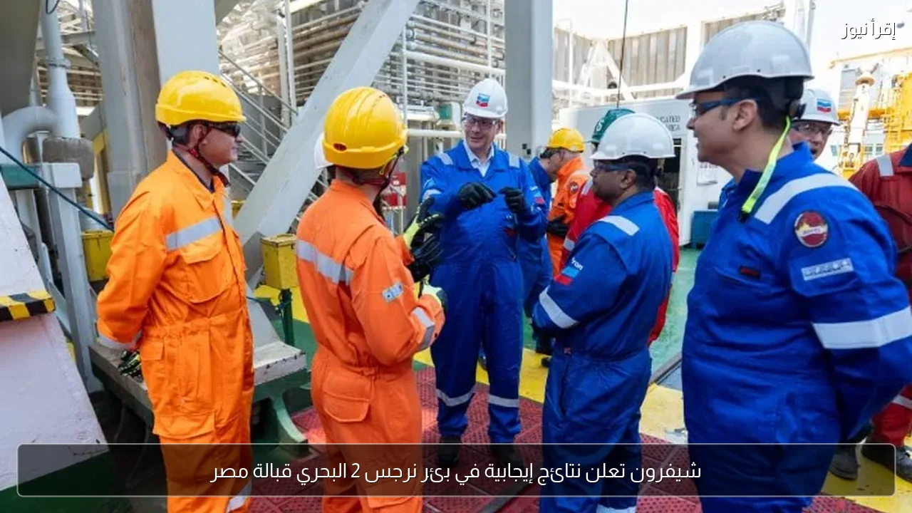 شيفرون تعلن نتائج إيجابية في بئر نرجس 2 البحري قبالة مصر