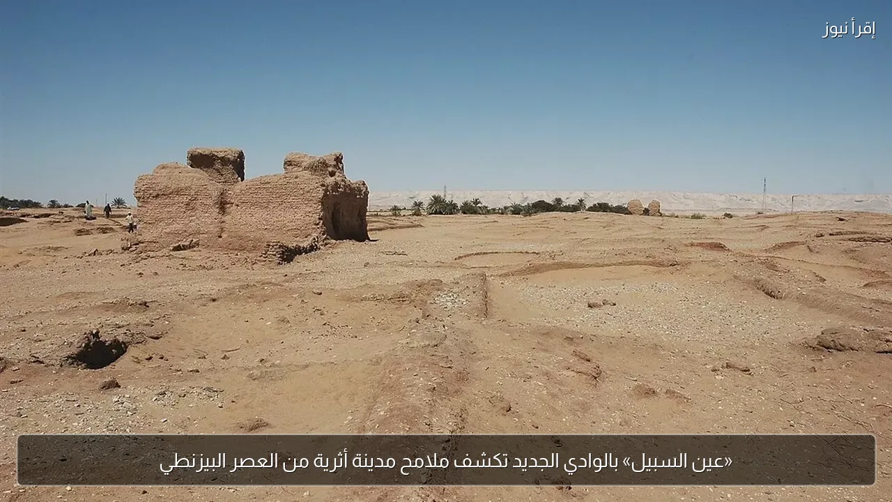 «عين السبيل» بالوادي الجديد تكشف ملامح مدينة أثرية من العصر البيزنطي